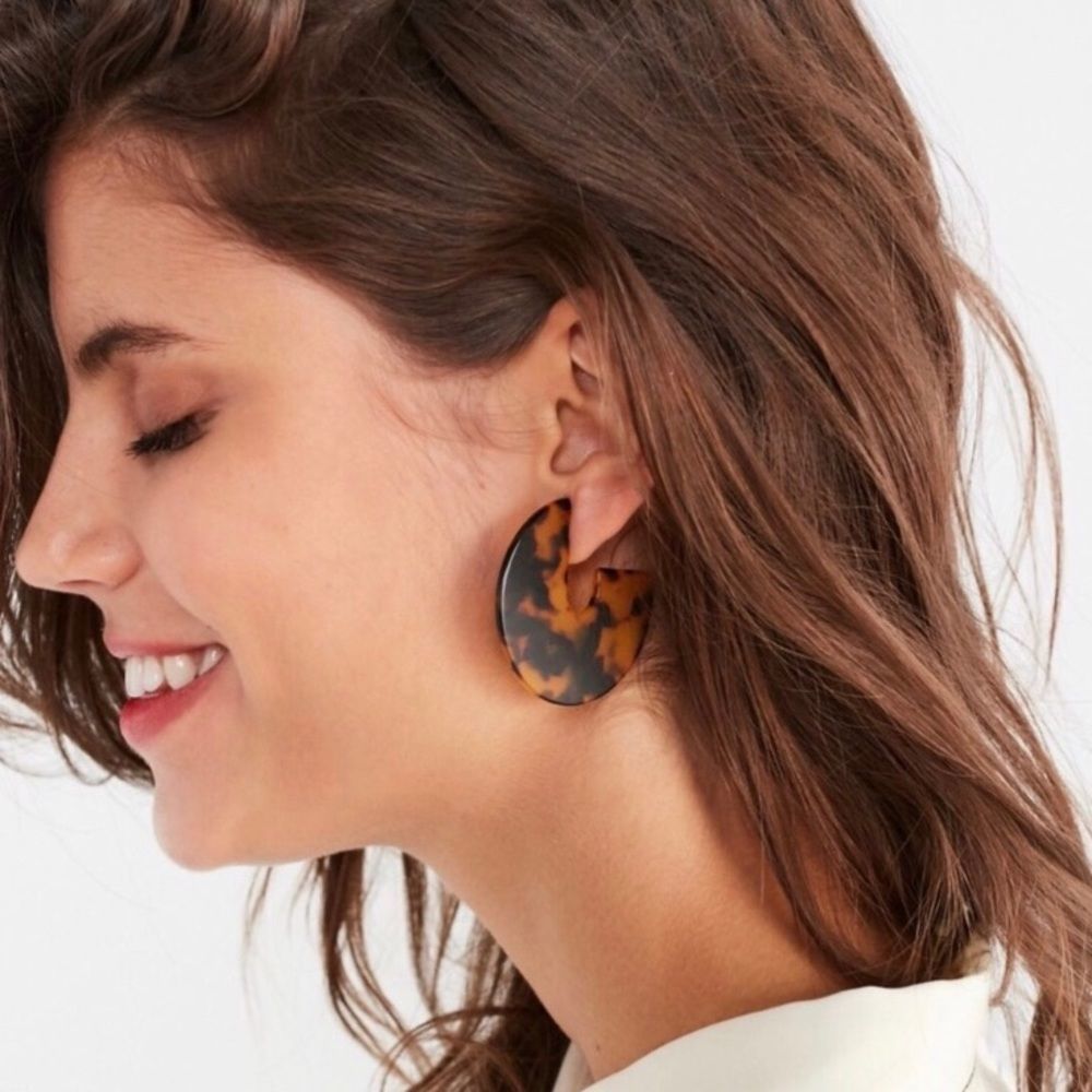 Faux Tortoise Shell Earrings